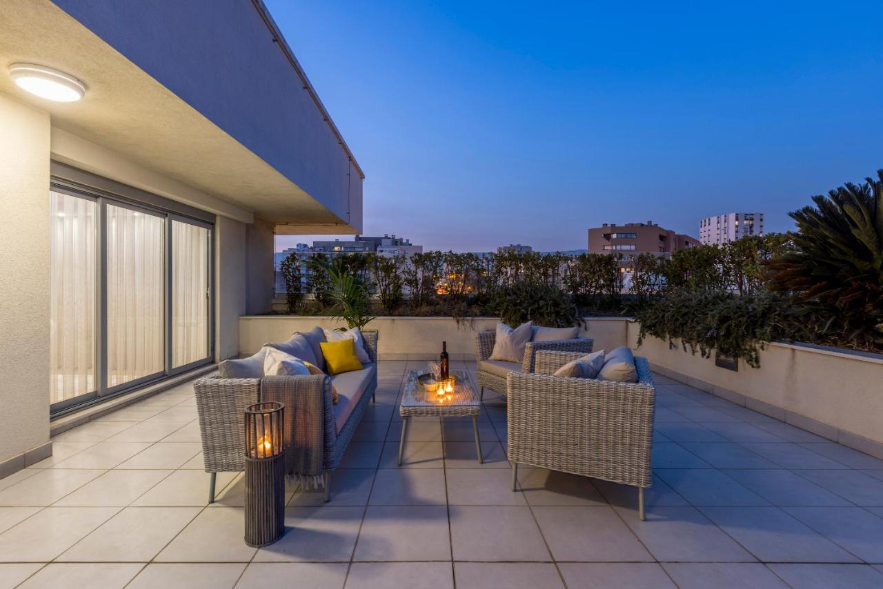 Ferienwohnung Lazarica Penthouse Split Exterior foto